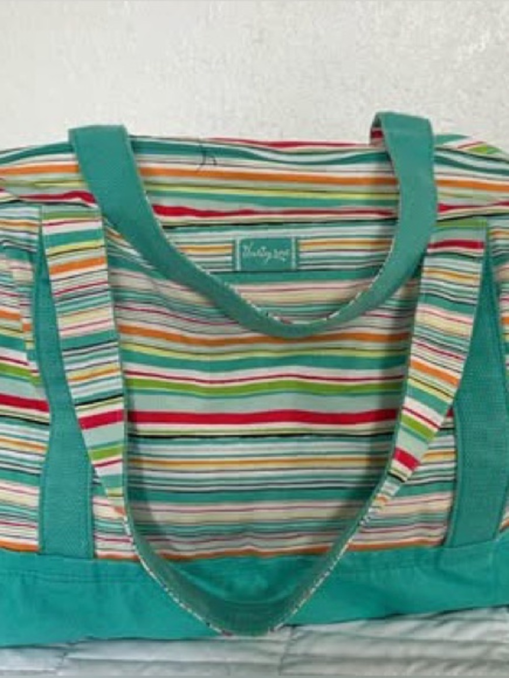 NIP - Thirty-One Retro Metro Weekender Sunny Stripe (never used)